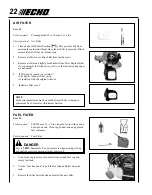 Предварительный просмотр 22 страницы Echo Power Pruner PPT-265S Operator'S Manual