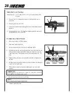 Предварительный просмотр 28 страницы Echo Power Pruner PPT-265S Operator'S Manual