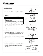 Предварительный просмотр 30 страницы Echo Power Pruner PPT-265S Operator'S Manual