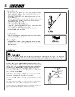 Preview for 6 page of Echo Power Pruner PPT-280 Operator'S Manual