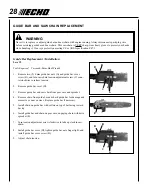 Предварительный просмотр 28 страницы Echo Power Pruner PPT-280 Operator'S Manual