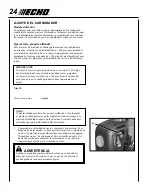 Preview for 24 page of Echo Power Pruner PPT-300ES Operator'S Manual