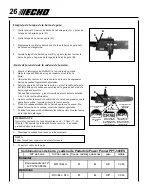 Preview for 26 page of Echo Power Pruner PPT-300ES Operator'S Manual