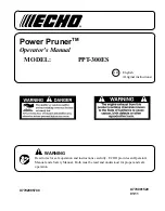 Preview for 37 page of Echo Power Pruner PPT-300ES Operator'S Manual