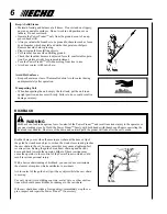 Preview for 42 page of Echo Power Pruner PPT-300ES Operator'S Manual