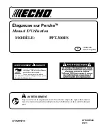 Preview for 73 page of Echo Power Pruner PPT-300ES Operator'S Manual