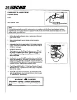 Предварительный просмотр 26 страницы Echo PPF-2100 Type 1 Operator'S Manual