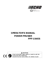 Preview for 3 page of Echo PPF-236ES Operator'S Manual