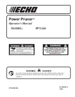 Preview for 1 page of Echo PPT-260 - 01-05 Operator'S Manual