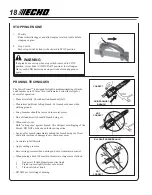 Предварительный просмотр 18 страницы Echo PPT-260 - 02-07 1 Operator'S Manual