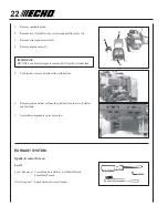 Предварительный просмотр 22 страницы Echo PPT-260 - 02-07 1 Operator'S Manual