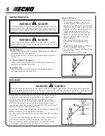 Предварительный просмотр 6 страницы Echo PPT-260 - 03-03 1 Operator'S Manual