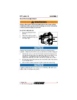 Предварительный просмотр 21 страницы Echo PPT-2620H Operator'S Manual