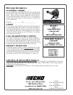 Preview for 36 page of Echo Pro Attachment PAS-225 Operator'S Manual