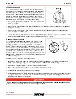 Предварительный просмотр 7 страницы Echo Pro Attachment Series PAS-266 Operator'S Manual