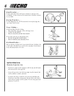 Предварительный просмотр 6 страницы Echo Pro Attachment Series Manual