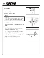 Предварительный просмотр 24 страницы Echo Pro Attachment Series Manual