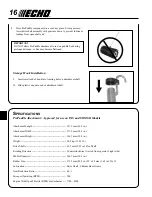 Предварительный просмотр 16 страницы Echo ProPaddle 99944200620 Operator'S Manual