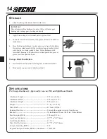 Предварительный просмотр 14 страницы Echo ProSweep Attachment 99944200853 Operator'S Manual