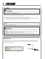 Preview for 6 page of Echo ProThatch 99944200563 Operator'S Manual