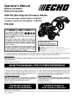 Preview for 1 page of Echo PW-3200 Operator'S Manual