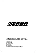 Preview for 48 page of Echo PWE-1800 Operator'S Manual