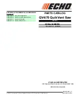 Preview for 1 page of Echo QV-670 Parts Catalog