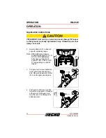 Предварительный просмотр 12 страницы Echo RB-85W Operator'S Manual