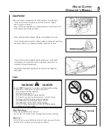 Предварительный просмотр 5 страницы Echo SHC-1700 1, SHC-1700 1E, SHC-2 Operator'S Manual