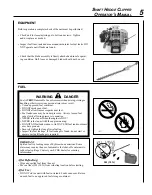 Предварительный просмотр 5 страницы Echo SHC-2401 Operator'S Manual