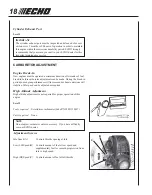 Предварительный просмотр 18 страницы Echo SHC-251 Operator'S Manual