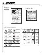 Preview for 4 page of Echo SHC-261 Operator'S Manual