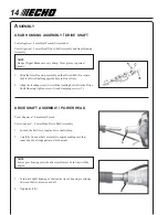 Preview for 14 page of Echo SHC-261 Operator'S Manual