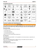 Предварительный просмотр 5 страницы Echo SHC-266 Operator'S Manual