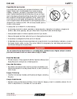 Preview for 7 page of Echo SHC-266 Operator'S Manual