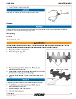 Предварительный просмотр 27 страницы Echo SHC-266 Operator'S Manual