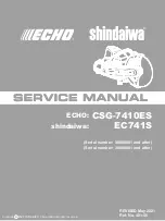 Echo shindaiwa CSG-7410ES Service Manual preview