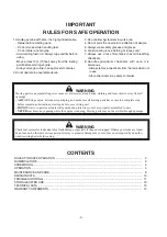 Preview for 4 page of Echo SHR-210 Operator'S Manual