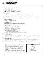 Preview for 4 page of Echo SHRED N VAC ES-231 Operator'S Manual