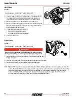 Preview for 24 page of Echo SHRED 'N' VAC ES-255 Operator'S Manual