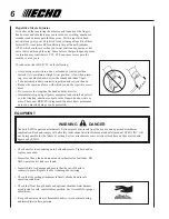 Предварительный просмотр 6 страницы Echo SMR-2100 Operator'S Manual