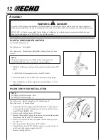 Предварительный просмотр 12 страницы Echo SMR-2100 Operator'S Manual