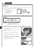 Preview for 8 page of Echo SMR-2400SB Operator'S Manual