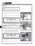 Preview for 10 page of Echo SMR-2400SB Operator'S Manual