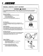 Preview for 6 page of Echo SMR-2410 TYPE 1E - 04-98 Operator'S Manual