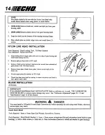 Preview for 14 page of Echo SMR-2410 TYPE 1E - 04-98 Operator'S Manual