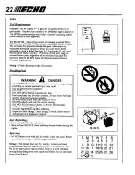 Preview for 22 page of Echo SMR-2410 TYPE 1E - 04-98 Operator'S Manual