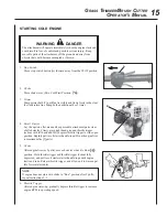 Предварительный просмотр 15 страницы Echo SRM-210 - 10-05 Operator'S Manual