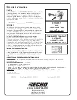 Preview for 32 page of Echo SRM-210 - 11-03 SERIAL NUMBER... Operator'S Manual