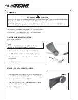 Предварительный просмотр 10 страницы Echo SRM-210 - 12-06 Operator'S Manual